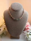 Sunstone & Aqua Terra Jasper Necklace