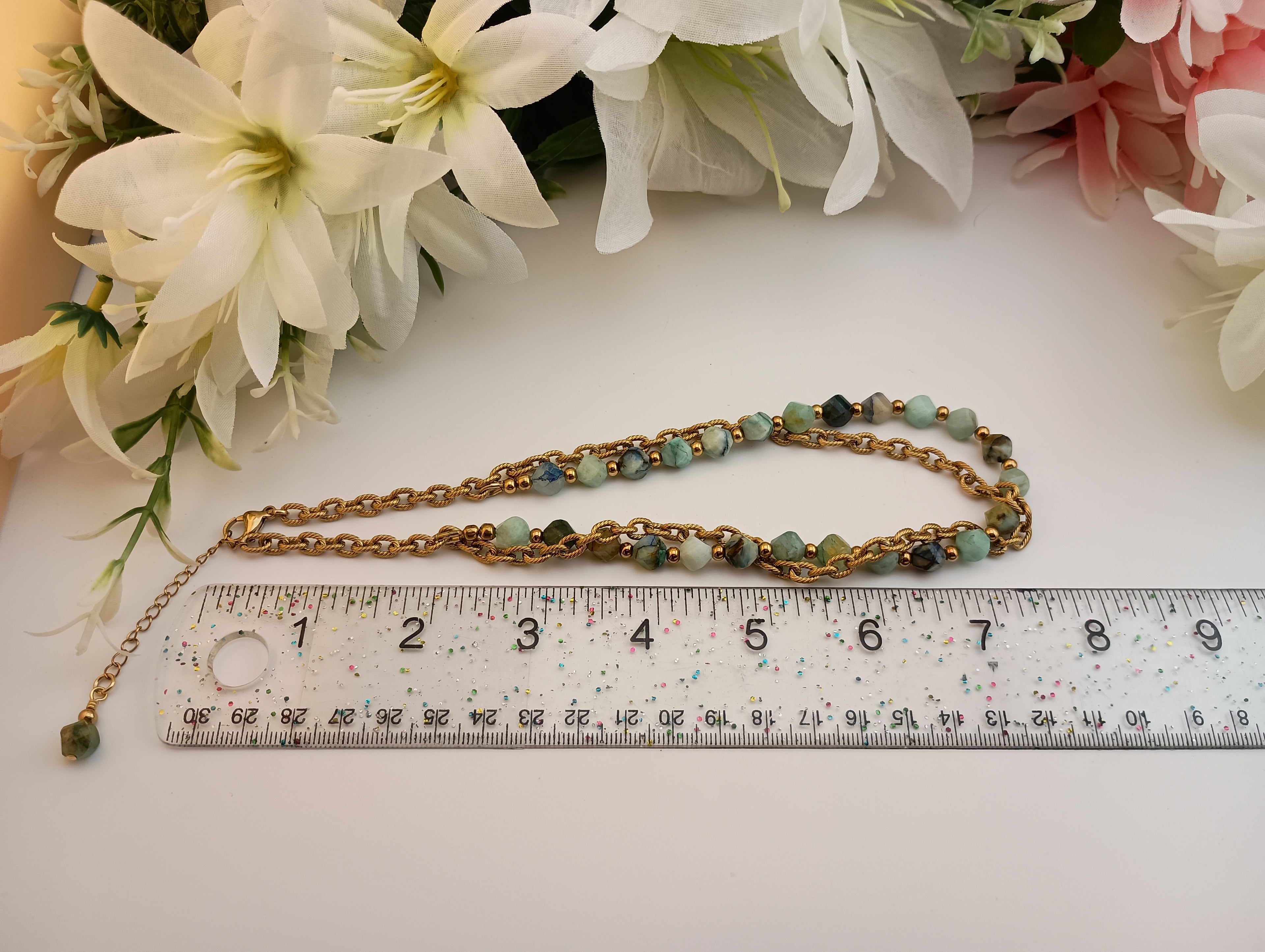 Woven Chrysocolla Necklace